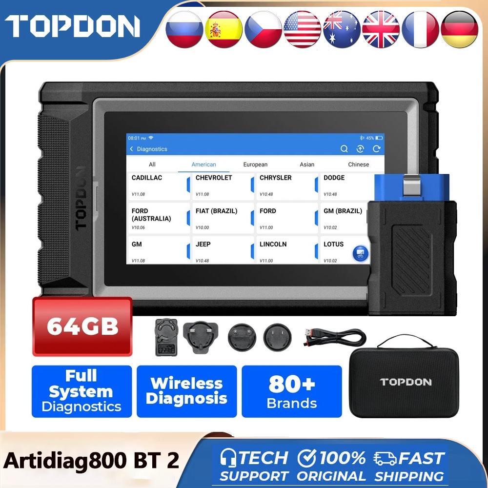 TOPDON ArtiDiag800 BT 2 Car Di - Topdon Tc001 Thermal Camera ulasan dan harga
